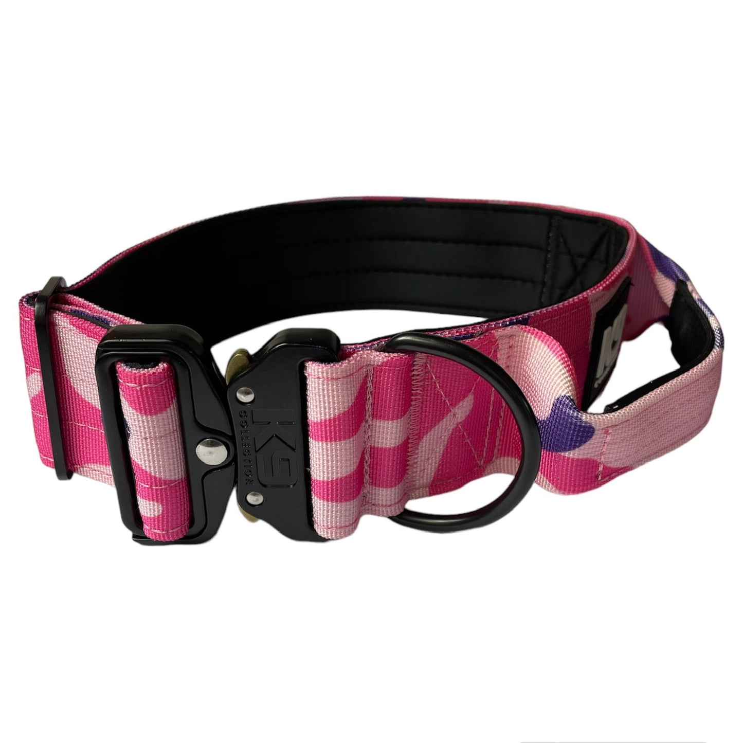 5cm Tactical Dog Collar - Pink Camo