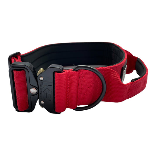 5cm Tactical Dog Collar - Red